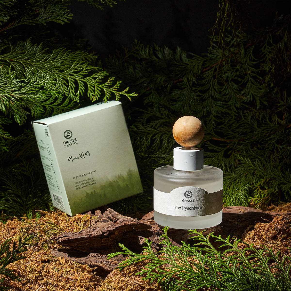 [불스원] 그라스 더 편백 디퓨저 피톤치드 차량용 방향제 105ml