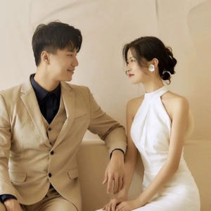 셀프 스몰 웨딩 드레스 홀터넥 결혼식2부 피로연 연주회 웨딩촬영커풀룩 착용 후기 | 사이즈/핏 총정리 - 상품 이미지 3