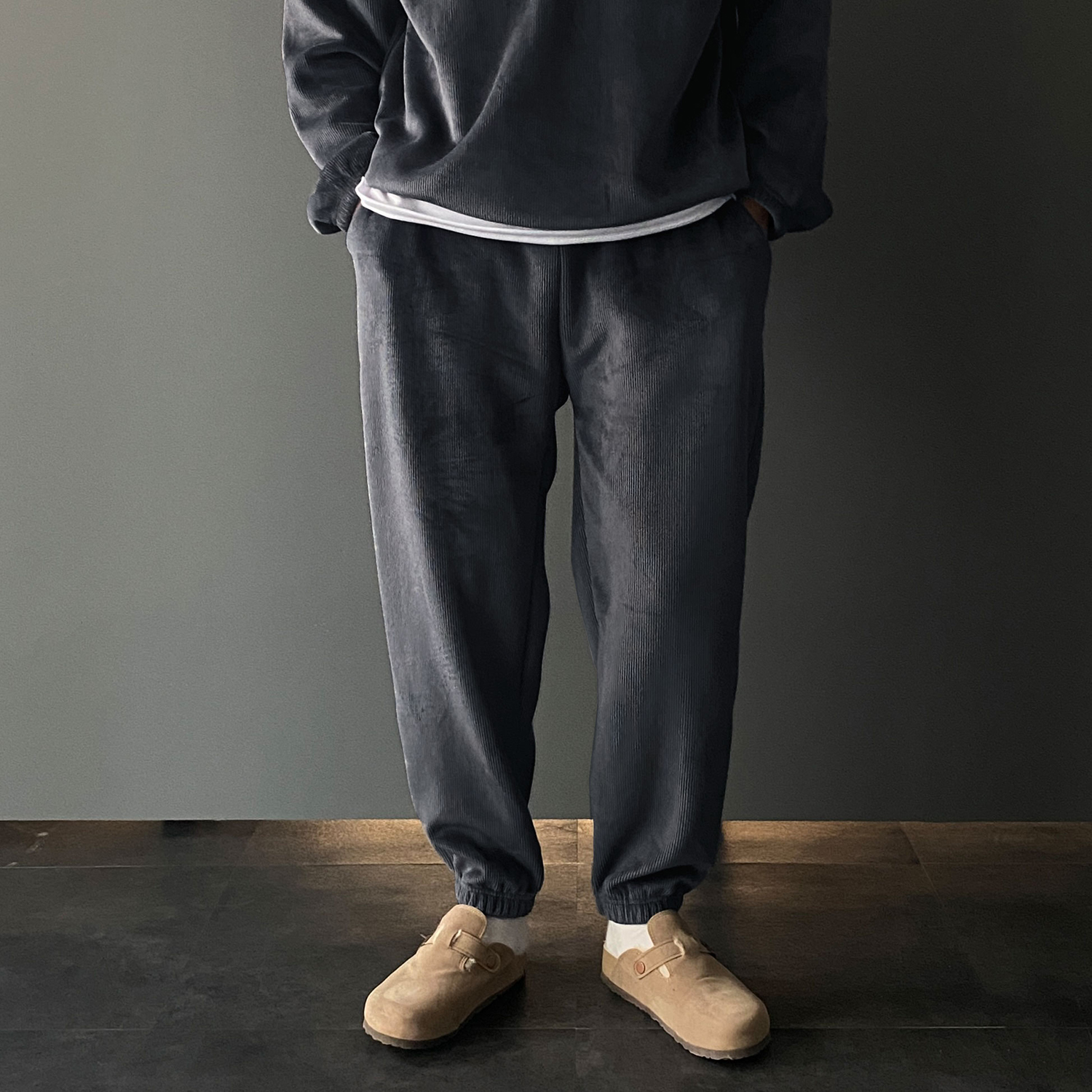 남자골덴조거팬츠 벌룬조거팬츠 허벅돼바지 - 상세 이미지 5