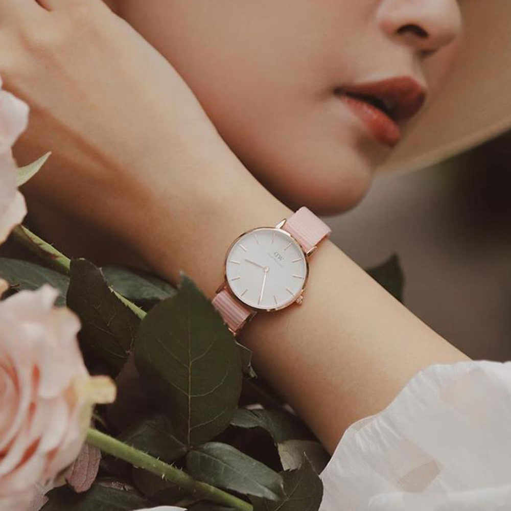 다니엘 웰링턴 PETITE ROSEWATER DW시계 핑크 나토밴드 여성시계 - 상세 이미지 3