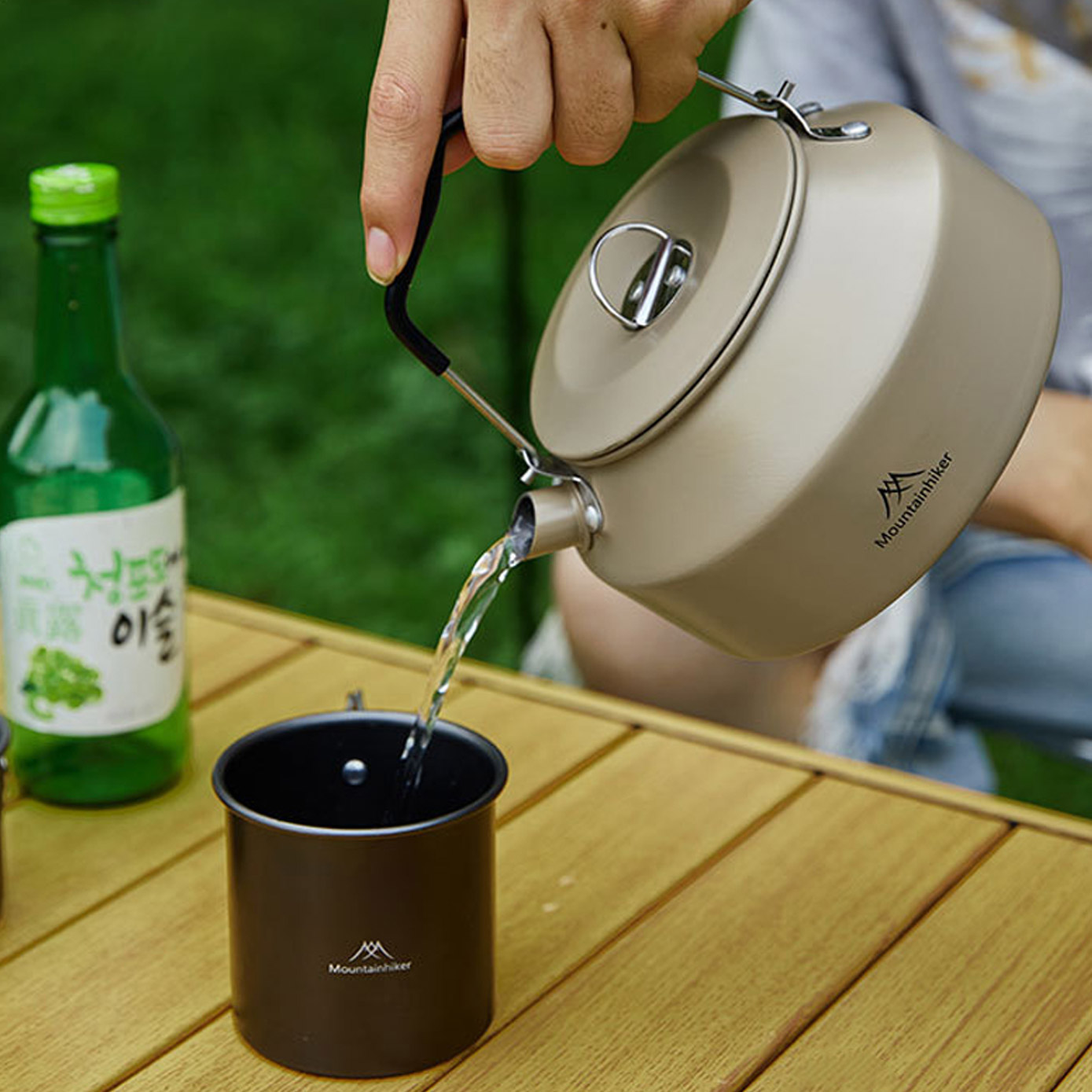 [마운틴하이커] 알루미늄 컬러 주전자 백패킹 캠핑 1.4L - 상세 이미지 3