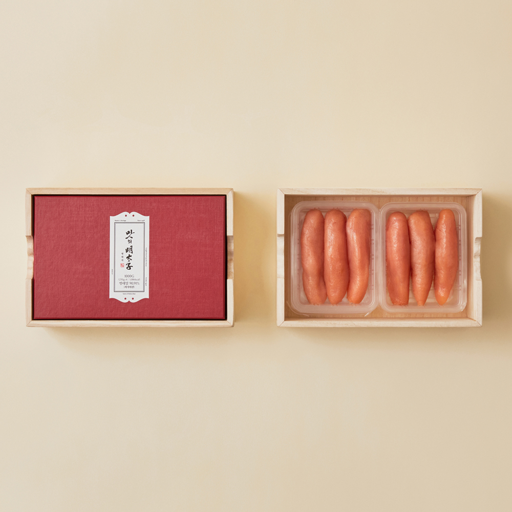 맛의명태자 명장 선물세트 1000 (프리미엄 선동 백명란 저염 무색소) - 상품 이미지