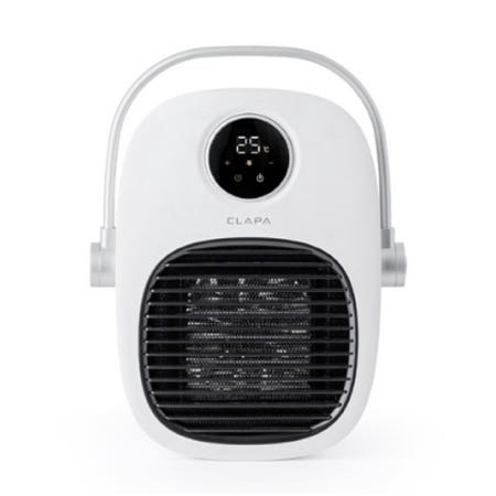 클래파 무색 무연 무취 초고속 3초발열 PTC히터 2in1 스탠드+벽걸이 전기온풍기_화이트