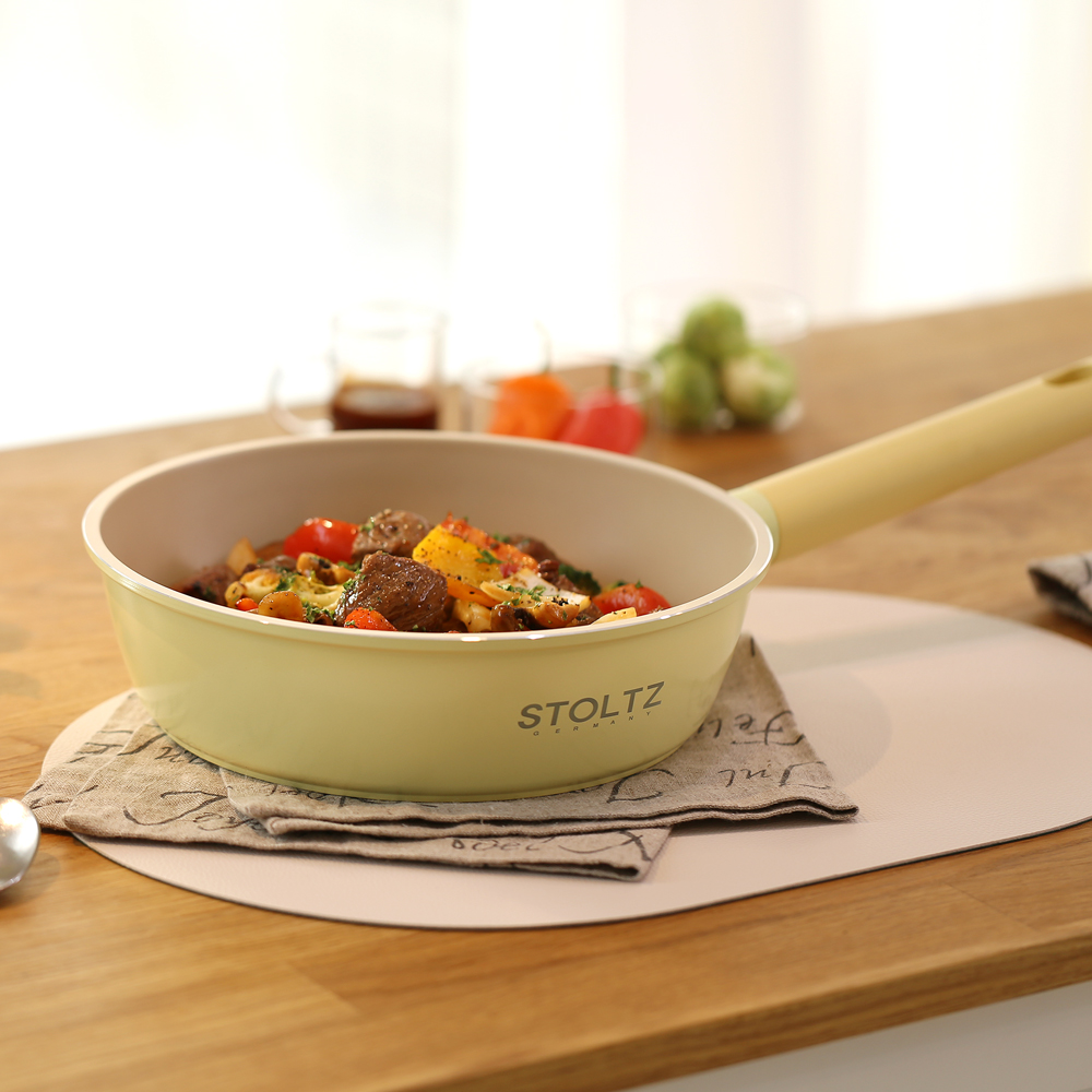 STOLTZ 슈톨츠 머랭 쿡웨어 IH 웍팬 24cm 국내생산 통주물 인덕션 궁중팬 - 상세 이미지 3