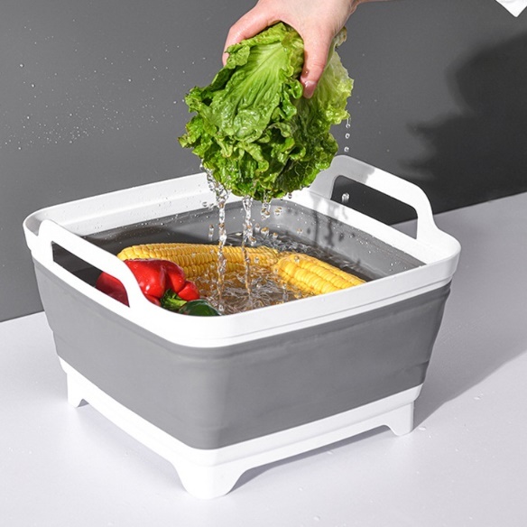 접이식 캠핑사각설거지통 캠핑씽크볼 캠핑용식기건조대