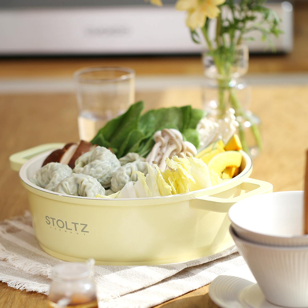 STOLTZ 슈톨츠 머랭 쿡웨어 IH 전골냄비 24cm 국내생산 통주물 냄비 - 상세 이미지 4