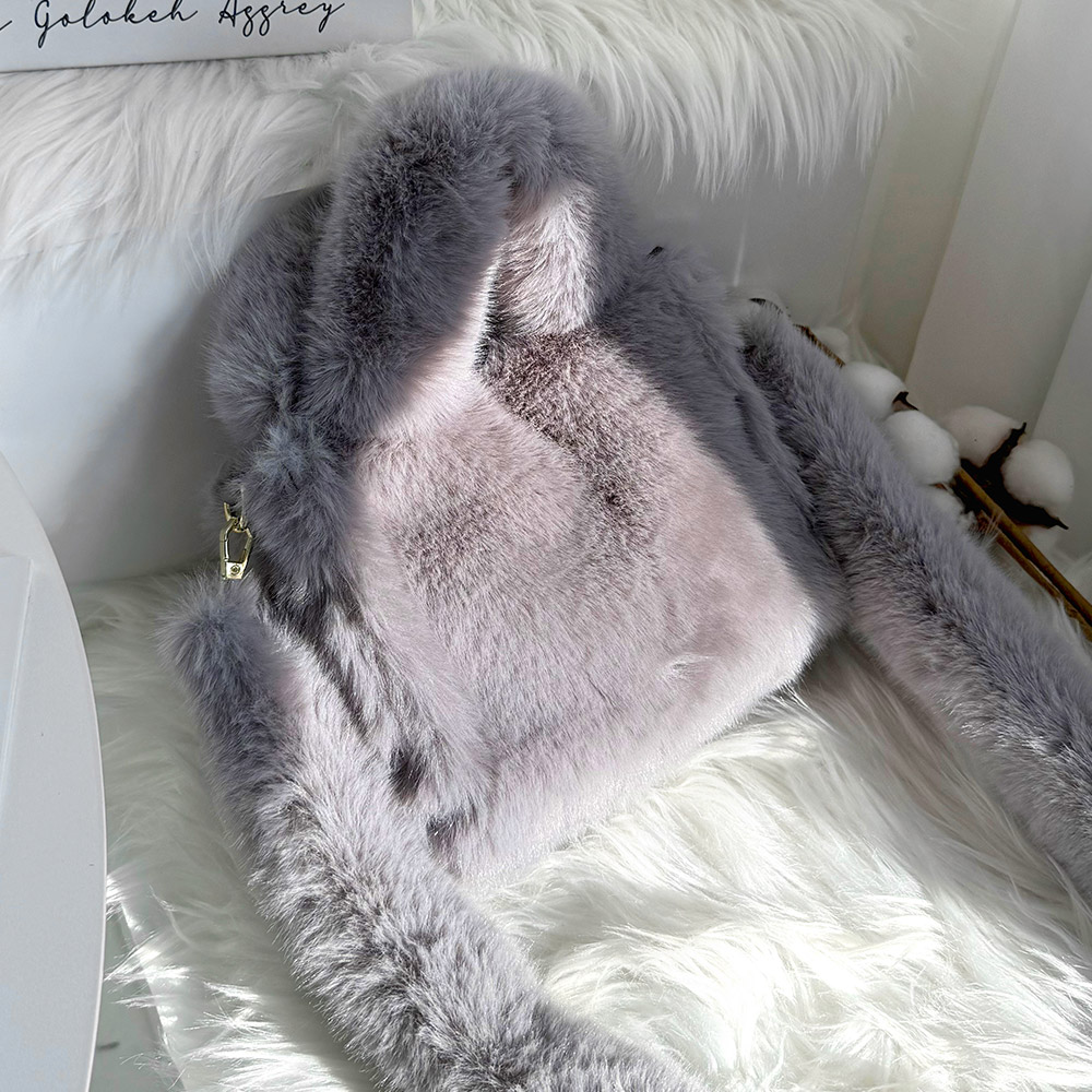 프롬헤븐 퍼마우 페이크퍼 토트 크로스백 - 상세 이미지 5