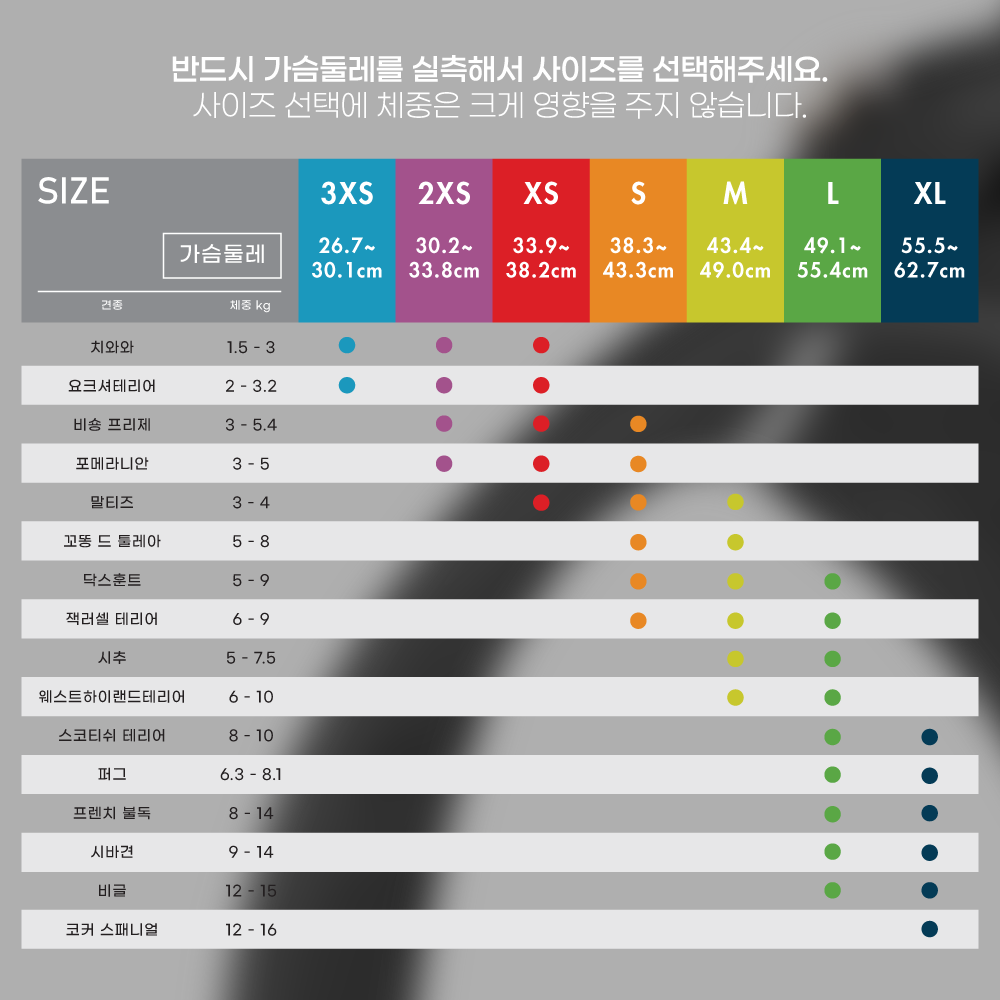 스위스 큘리 시그니쳐 하네스 블랙, L-가슴둘레 49.1-55.4cm