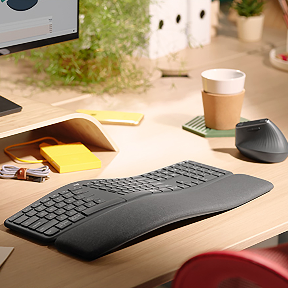 로지텍코리아 인체공학 세트 K860 + MX Vertical 무선 블루투스 키보드 마우스 세트