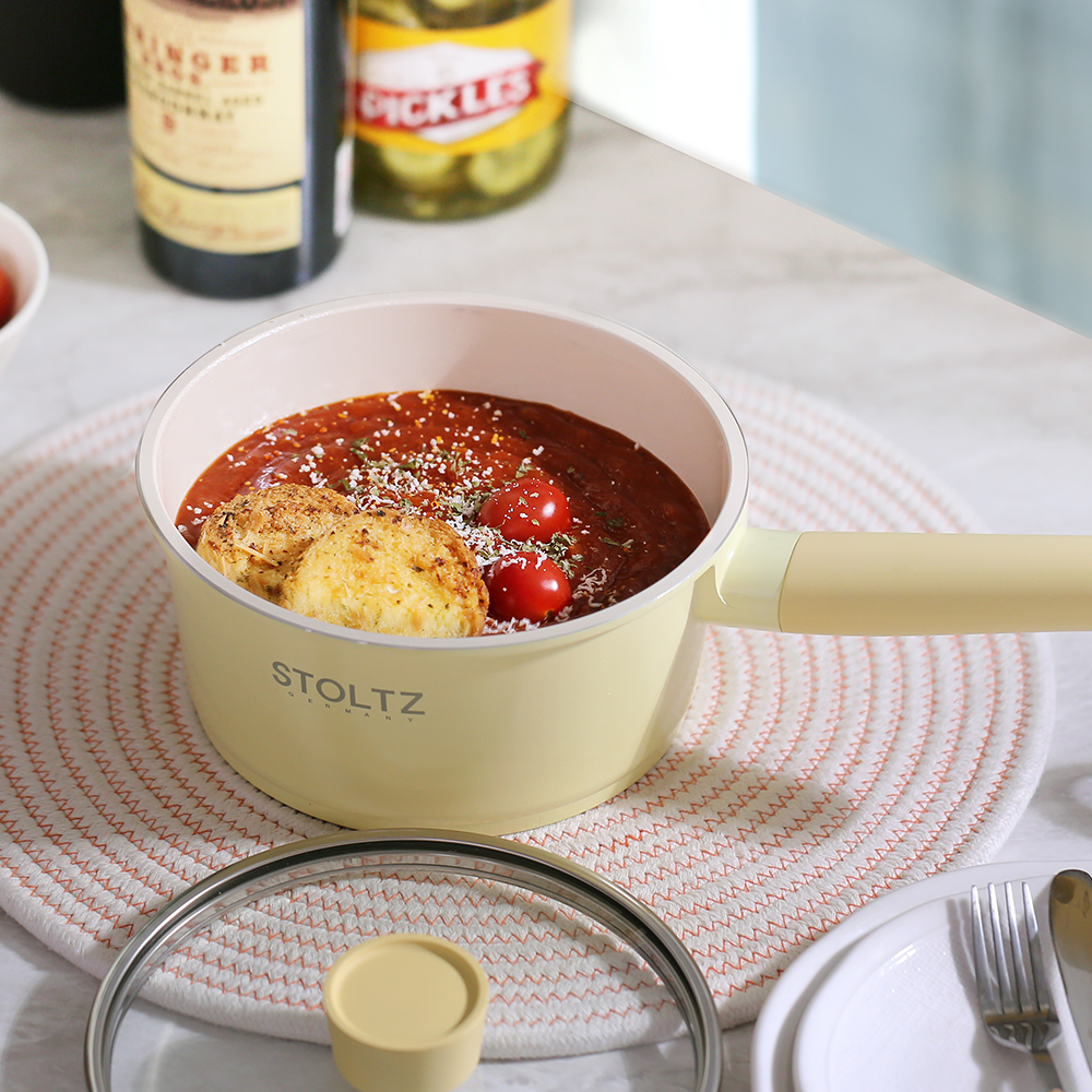 STOLTZ 슈톨츠 머랭 쿡웨어 IH 편수냄비 18cm 국내생산 통주물 냄비 - 상세 이미지 3