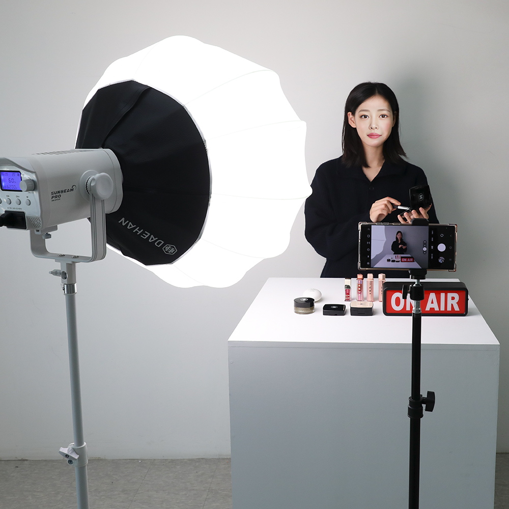 유튜브촬영장비 방송장비 유튜버 촬영용 조명 썬빔프로 150W 원터치세트 - 상세 이미지 4