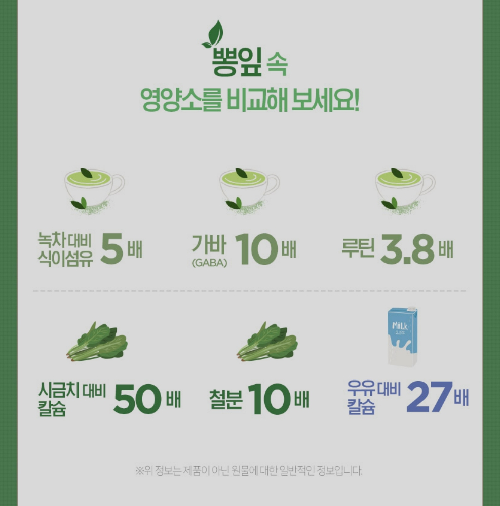 뽕잎 분말 파우더 뽕잎가루 고창 국내산 뽕잎차 - 상세 이미지 3