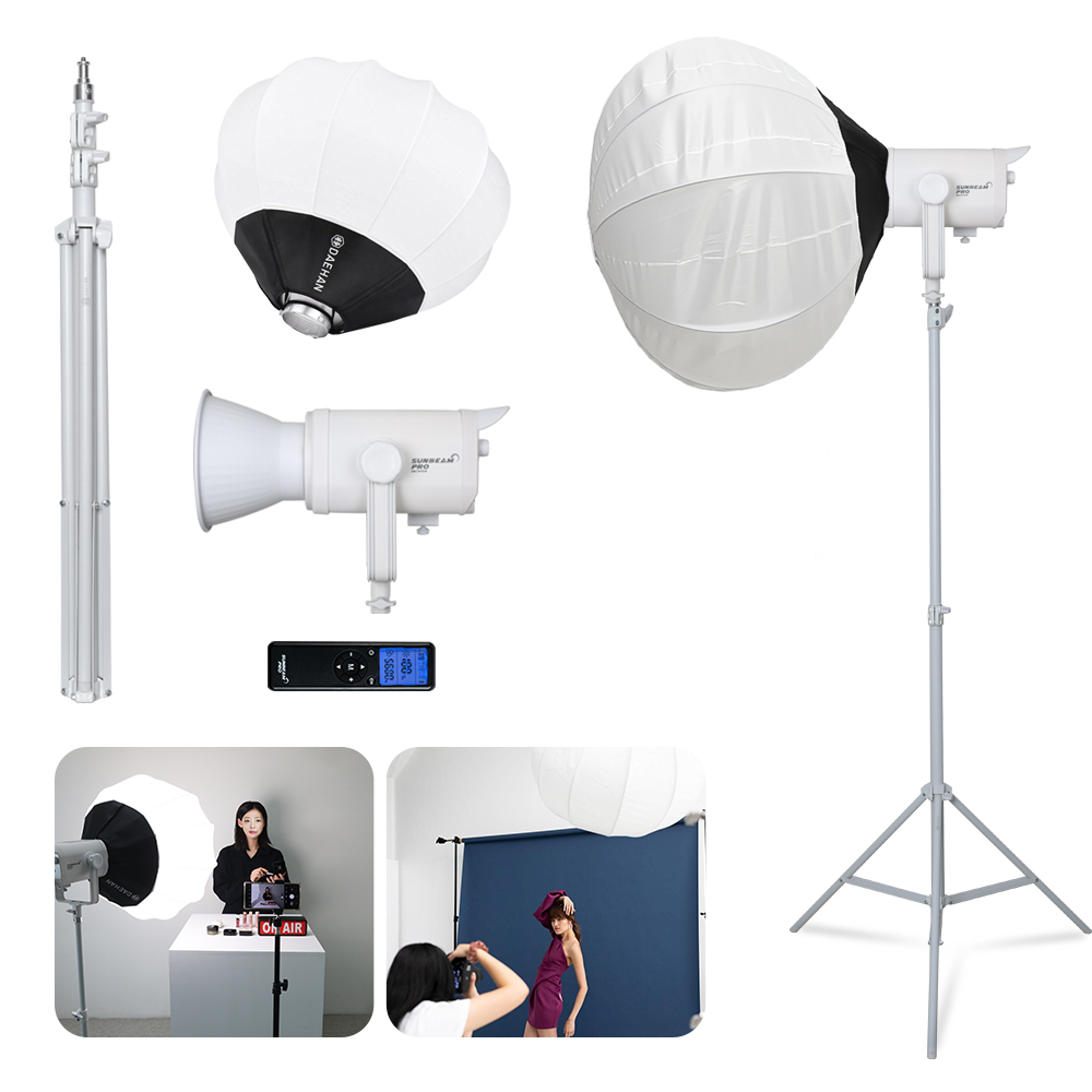 유튜브촬영장비 방송장비 유튜버 촬영용 조명 썬빔프로 150W 원터치세트