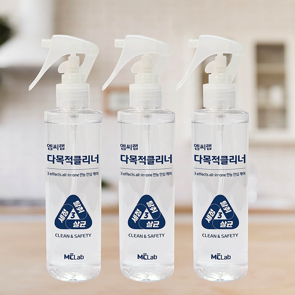 1+1+1 엠씨랩 다목적 클리너 세정제 주방 후드 싱크대 찌든 기름때 제거 다용도 청소 - 상품 이미지