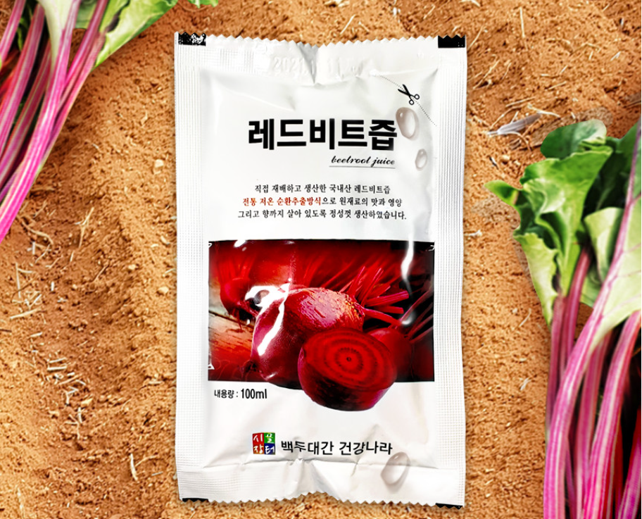 시골장터 레드 비트 즙 진액 30포 60포 100ml 원액 백두대간건강나라 - 상세 이미지 3