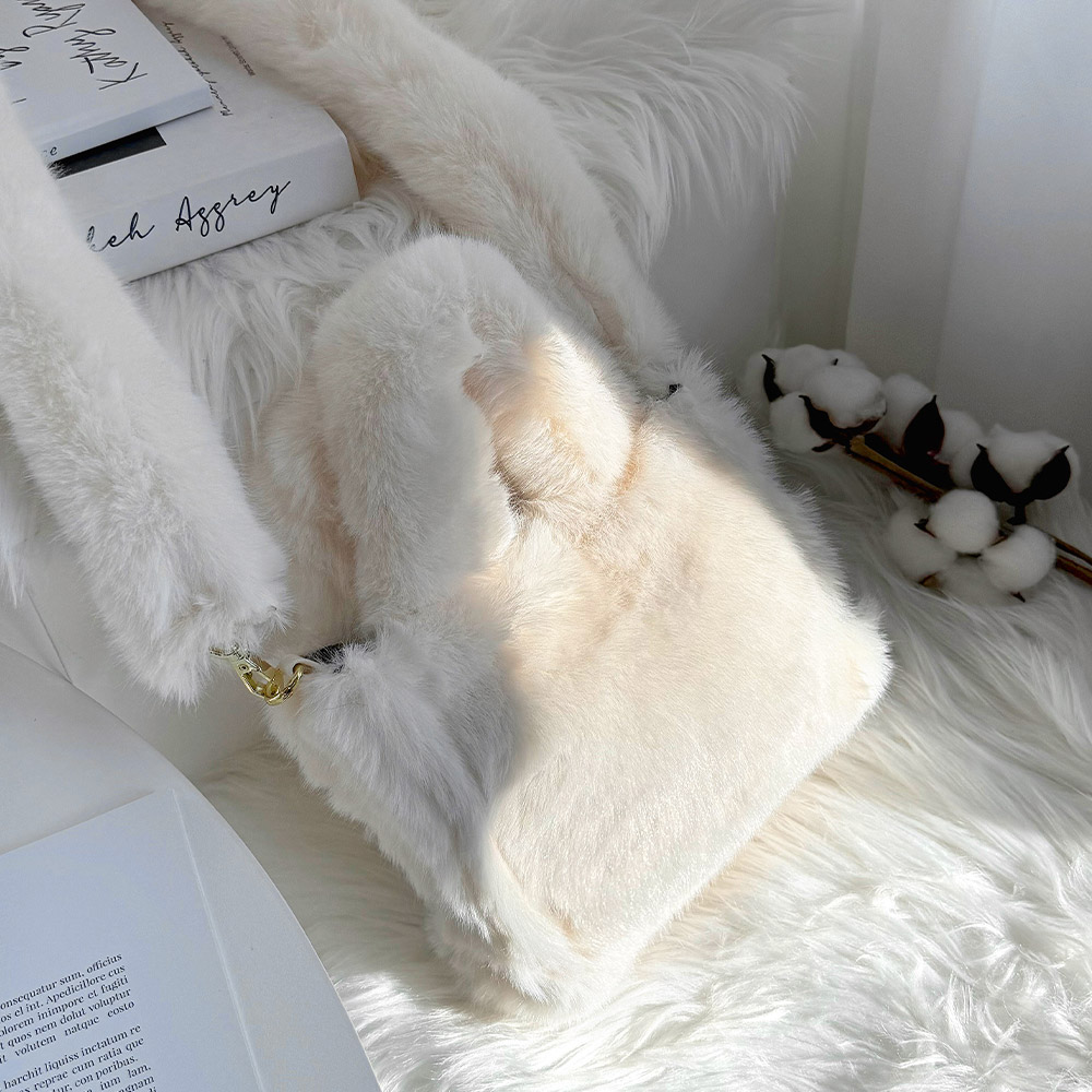 프롬헤븐 퍼마우 페이크퍼 토트 크로스백 - 상세 이미지 3