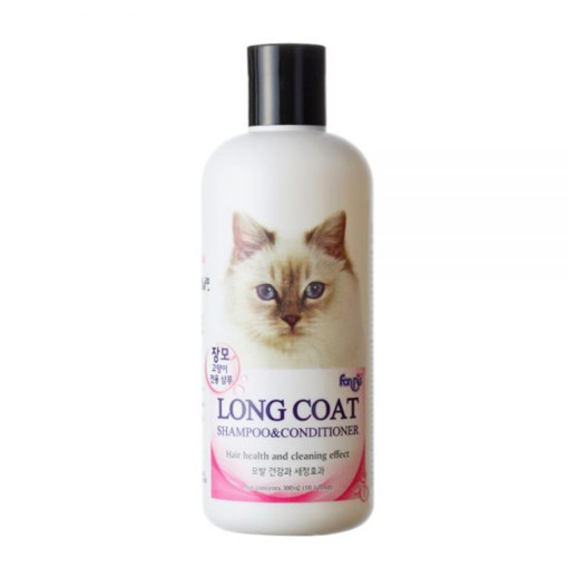 포비스 장모용 고양이 전용 샴푸 컨디셔너 300ml 캣샴푸 - 메인 이미지