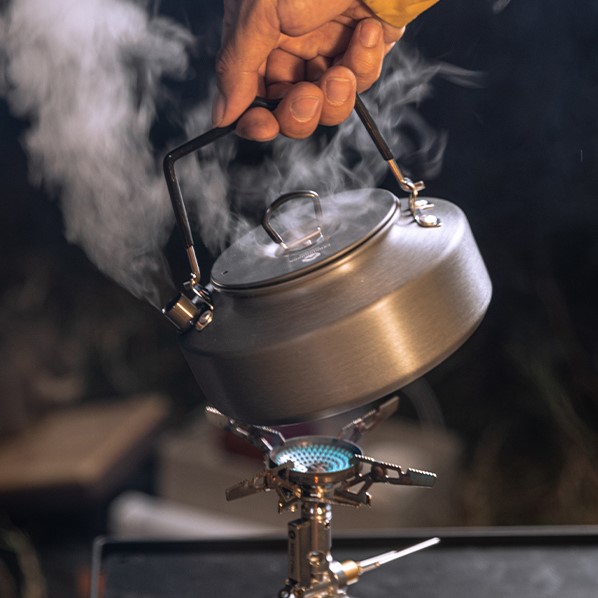 캠핑문 캠핑 주전자 경량 알루미늄 케틀 S-800 / S-1000 / S-1500