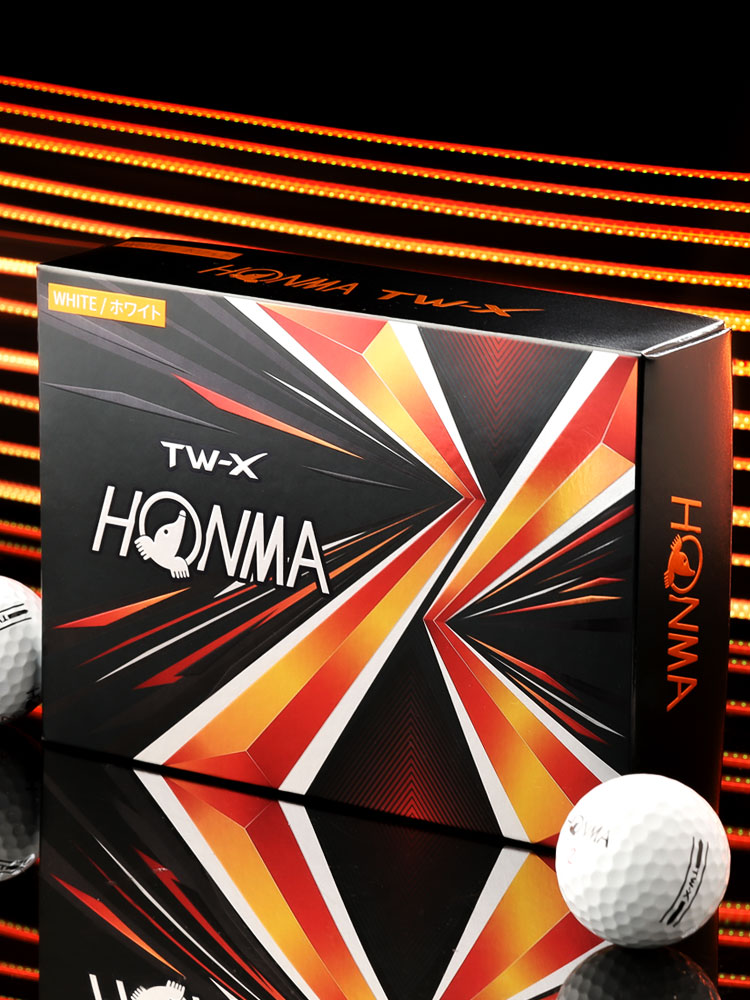 혼마 NEW 투어월드 X 화이트 골프공 3피스 비거리 고반발 우레탄볼