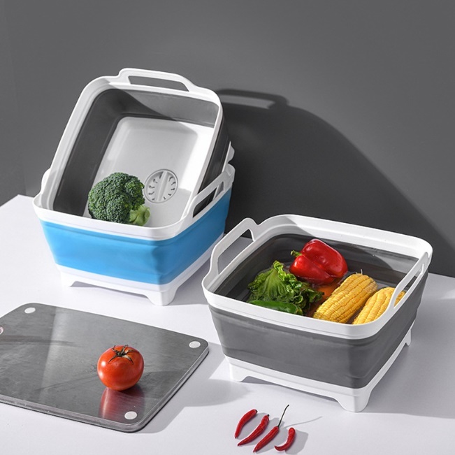 접이식 캠핑사각설거지통 캠핑씽크볼 캠핑용식기건조대