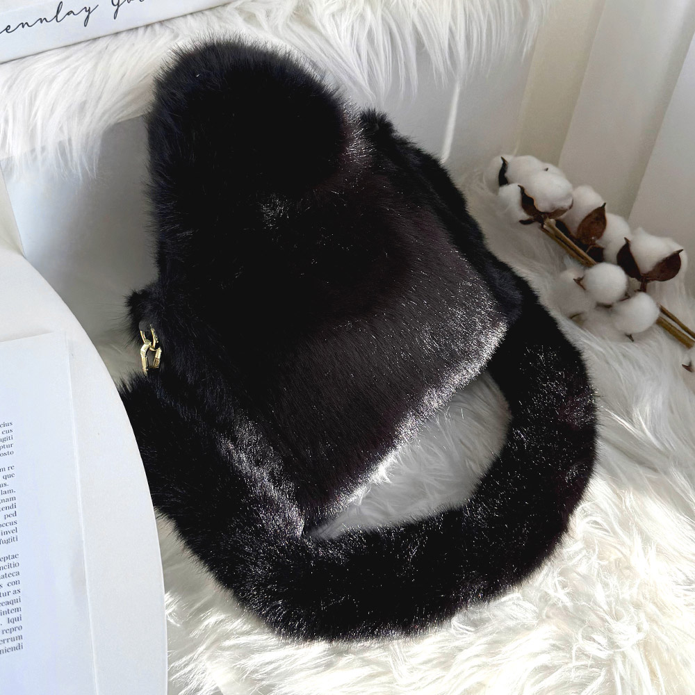 프롬헤븐 퍼마우 페이크퍼 토트 크로스백 - 상세 이미지 2