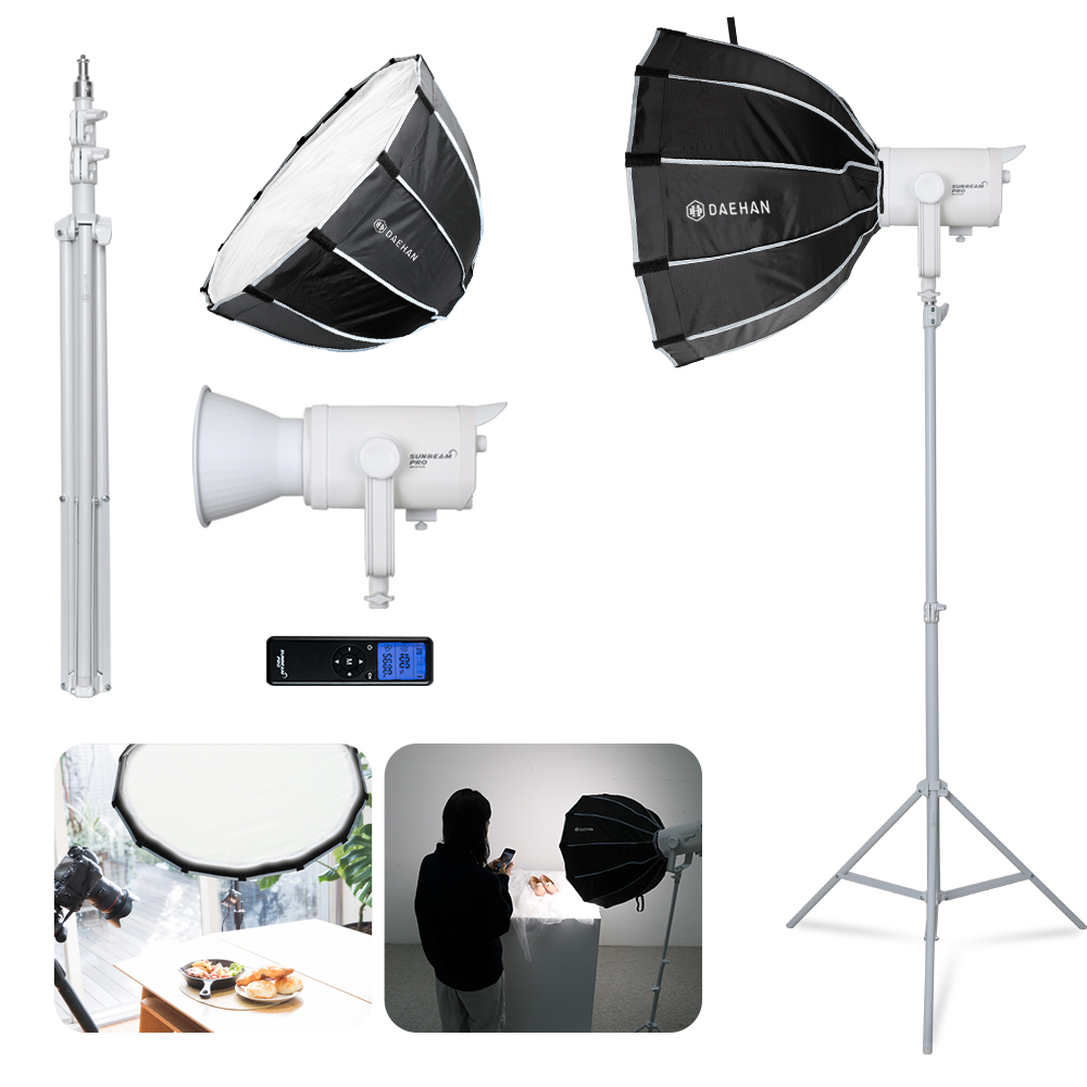 촬영용 조명 자연광 방송장비 의류 촬영장비 썬빔프로 150W 풀세트