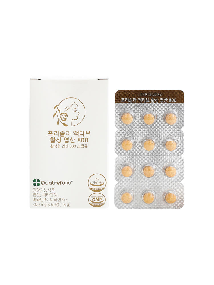 프리솔라 프리솔라 액티브 활성 엽산 800 2개월분 4세대 5-MTHF