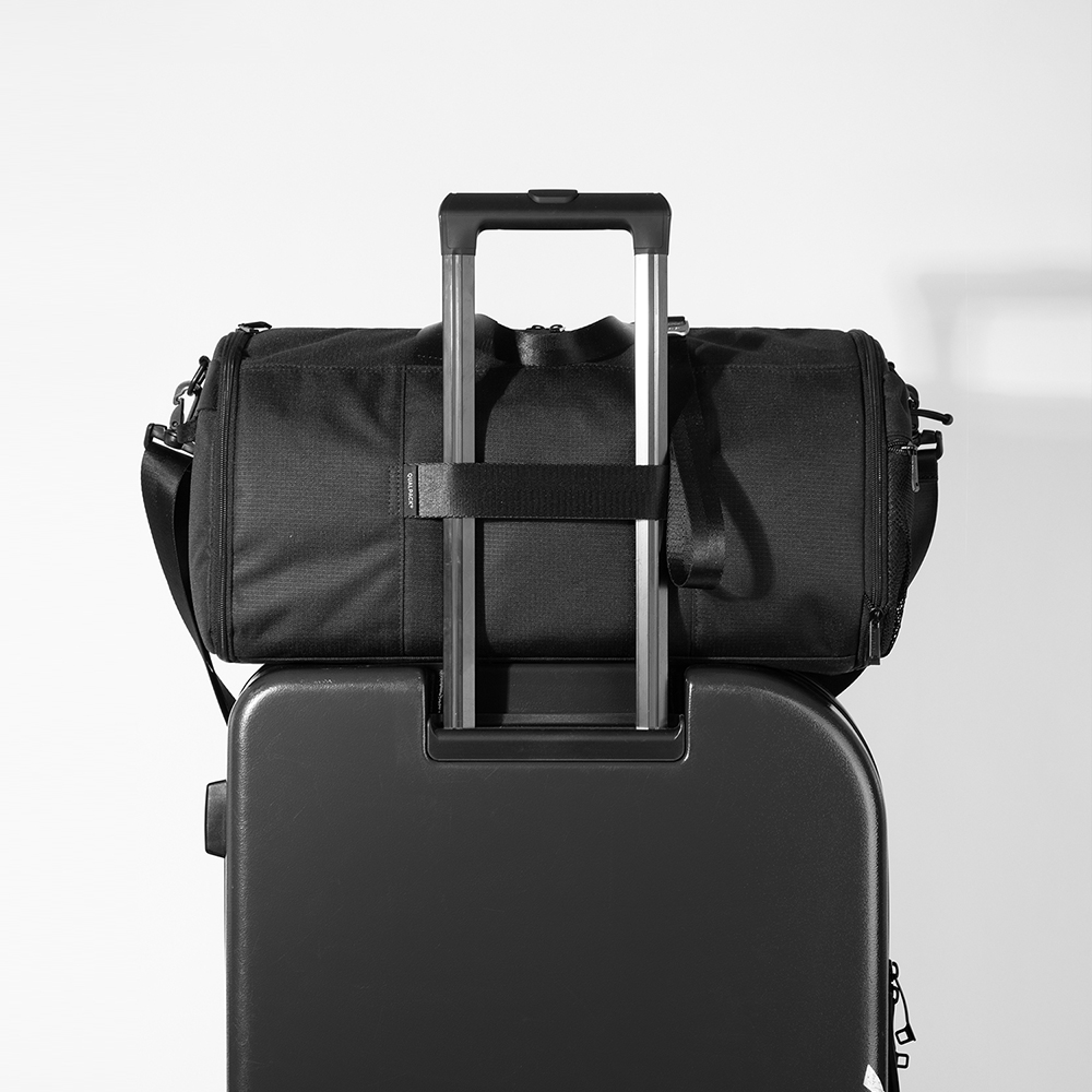 퀄팩 스트레치 트래블백 440 / 수납공간 확장 신발수납 여행가방 보스턴백