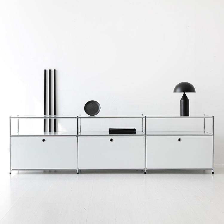 심플리 3x2 수납장 3문 BC143 2260mmx400mmx645mm, 2단, 화이트 4361.5195 - 상세 이미지 3
