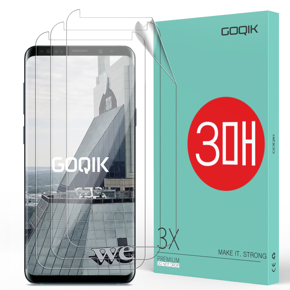 풀커버 TPU 자가복원 액정보호 필름 갤럭시S9 플러스-S8플러스, 3매입 - 메인 이미지