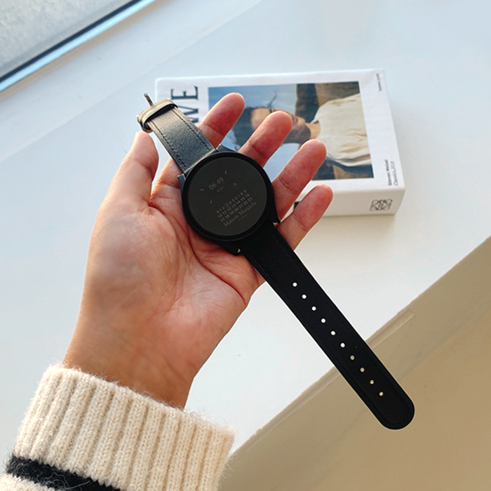 갤럭시워치7 스트랩 갤럭시워치6 갤워치5 갤워치4 클래식 프로 20mm용 가죽 시계줄