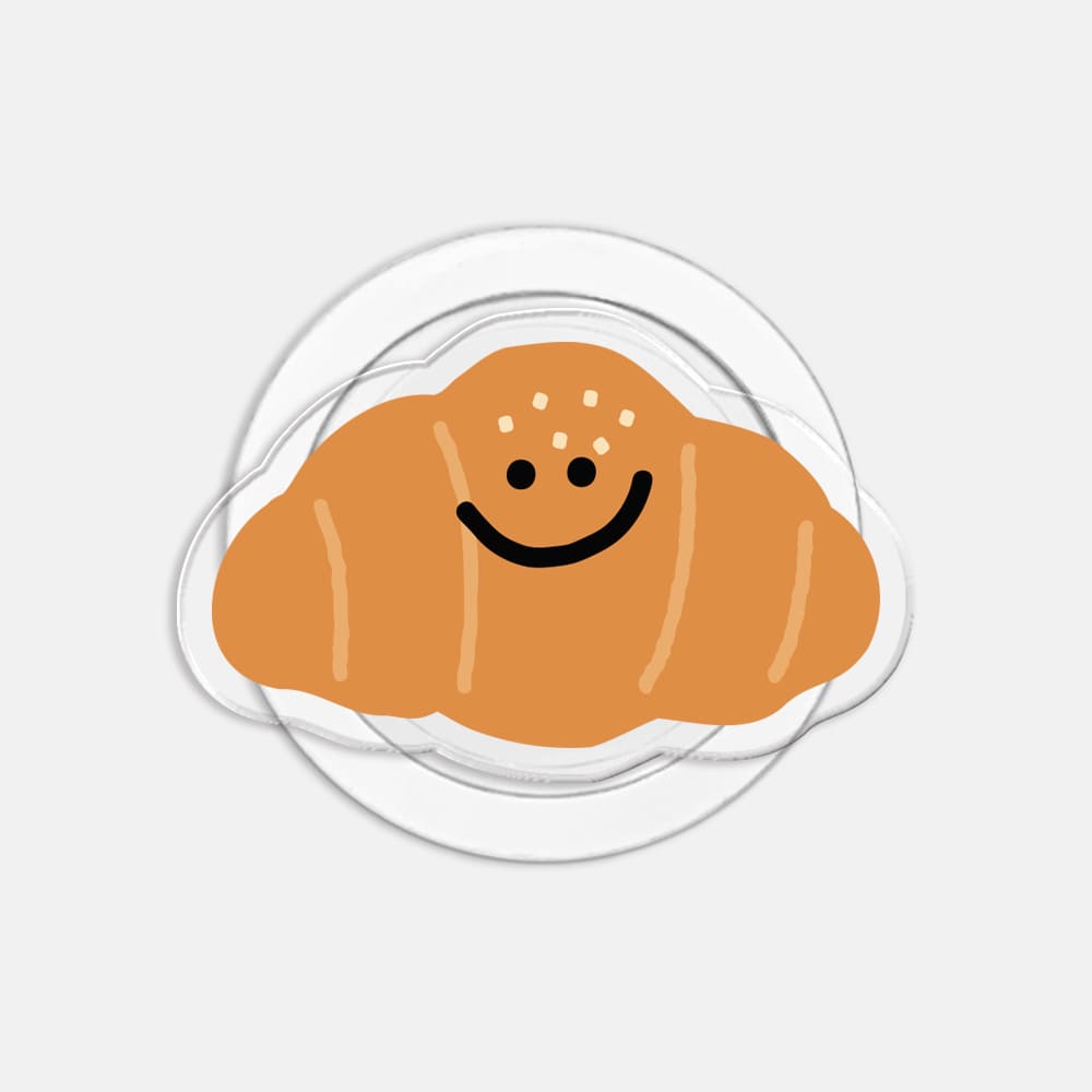 168cm 맥세이프 그립톡 투명 스마일 소금빵