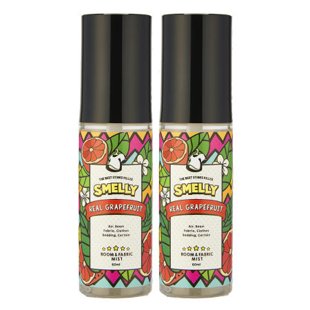 스멜리 룸앤패브릭 섬유탈취제 실내향수 60ml 1+1 리얼그레이프프룻