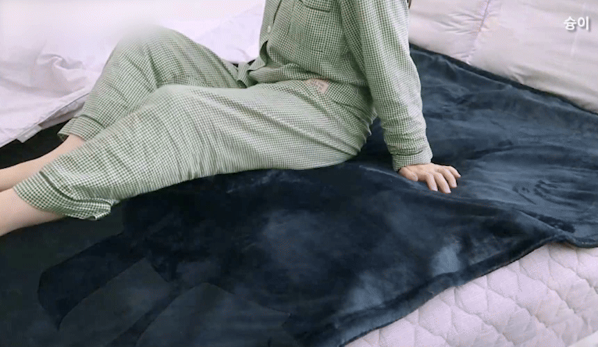 오아 포그밍 전기 온열 담요 사무실 캠핑 차박용 휴대용 여행용 극세사 무릎 이불 물세탁 상세 이미지 6