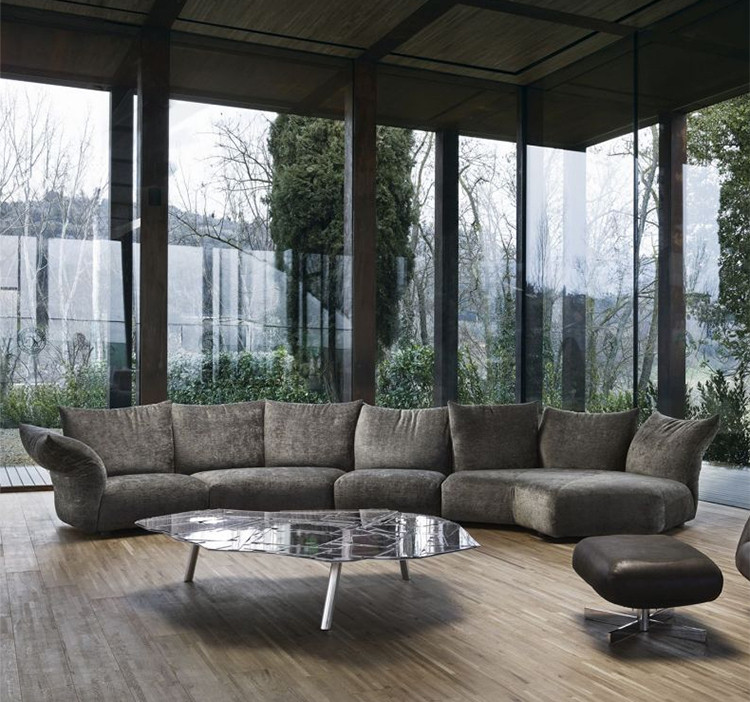 에드라스탠다드 패브릭 모듈 라운드 조약돌 소파셔닐원단 D타입