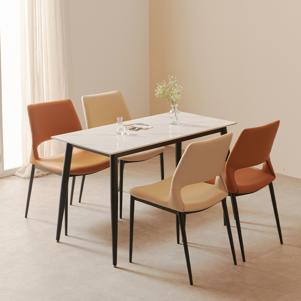 샤프 다이닝체어 실리콘 가죽 편한 식탁의자 테이블의자