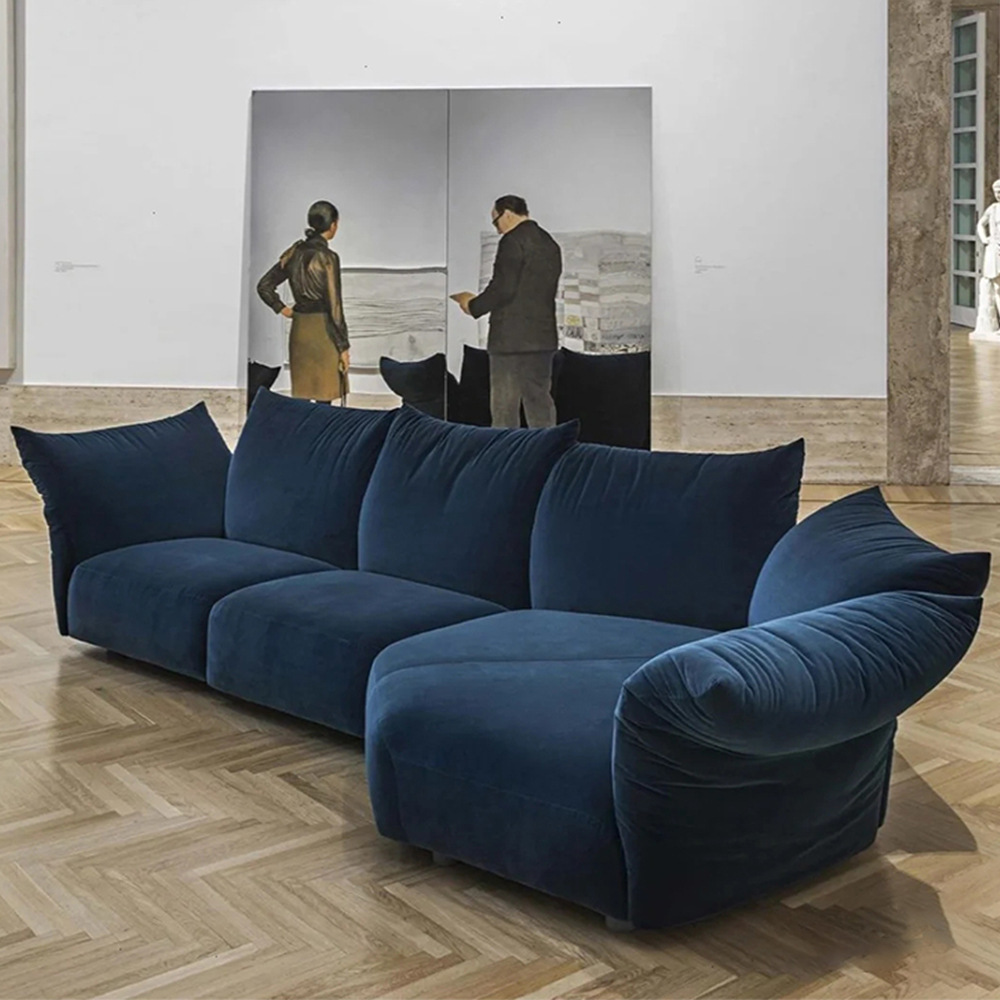 에드라스탠다드 패브릭 모듈 라운드 조약돌 소파셔닐원단 D타입