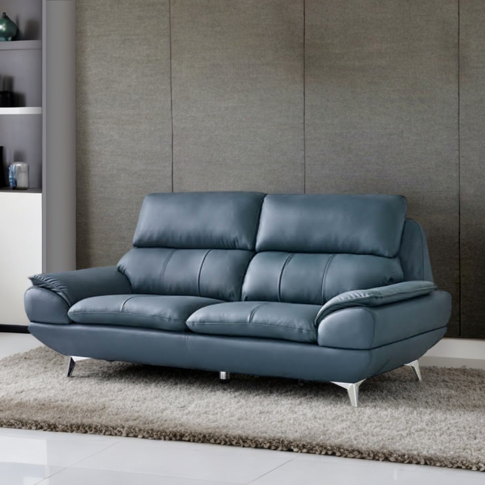 물소가죽쇼파 넓은쇼파 천연가죽 3인용