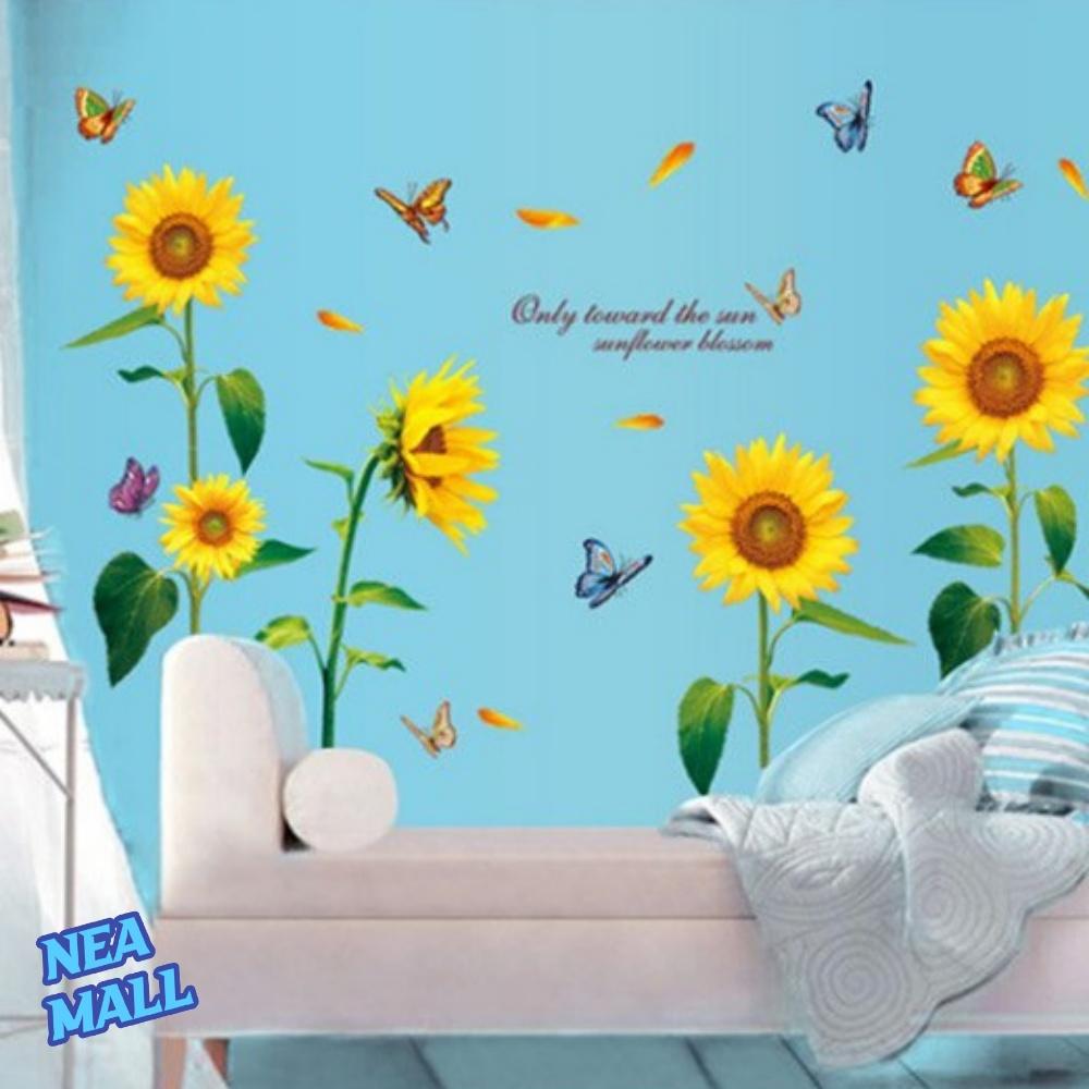 포인트 벽지 스티커 벽 장식 꽃그림 스티커 인테리어 데코