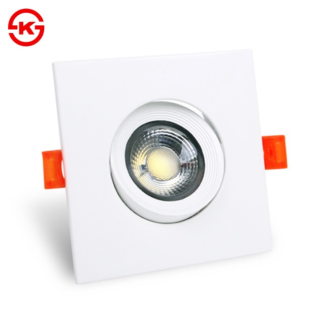 LED 다운라이트 7.5cm(3인치) 슬림 집중 COB 직회전 7W 사각 매입등 - 상세 이미지 3