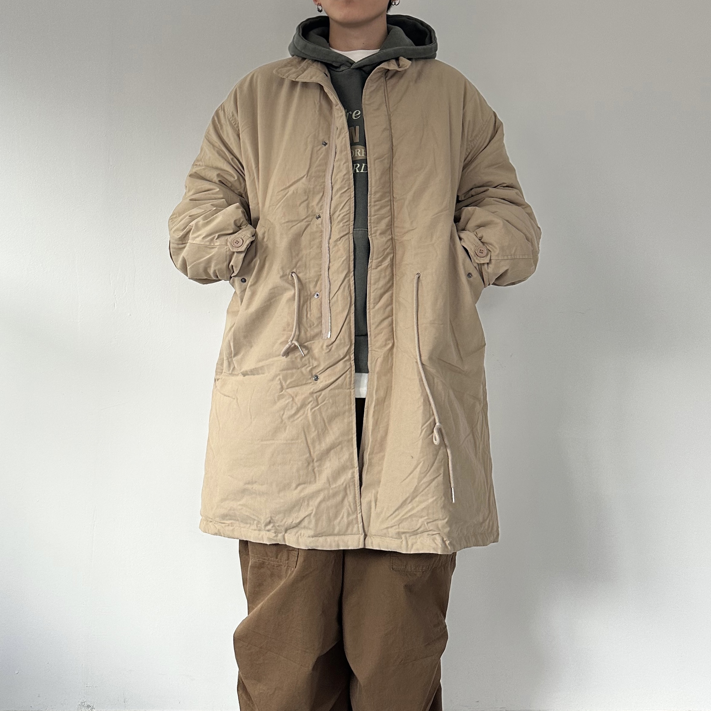 하프넥 롱패딩 야상 이미지 3