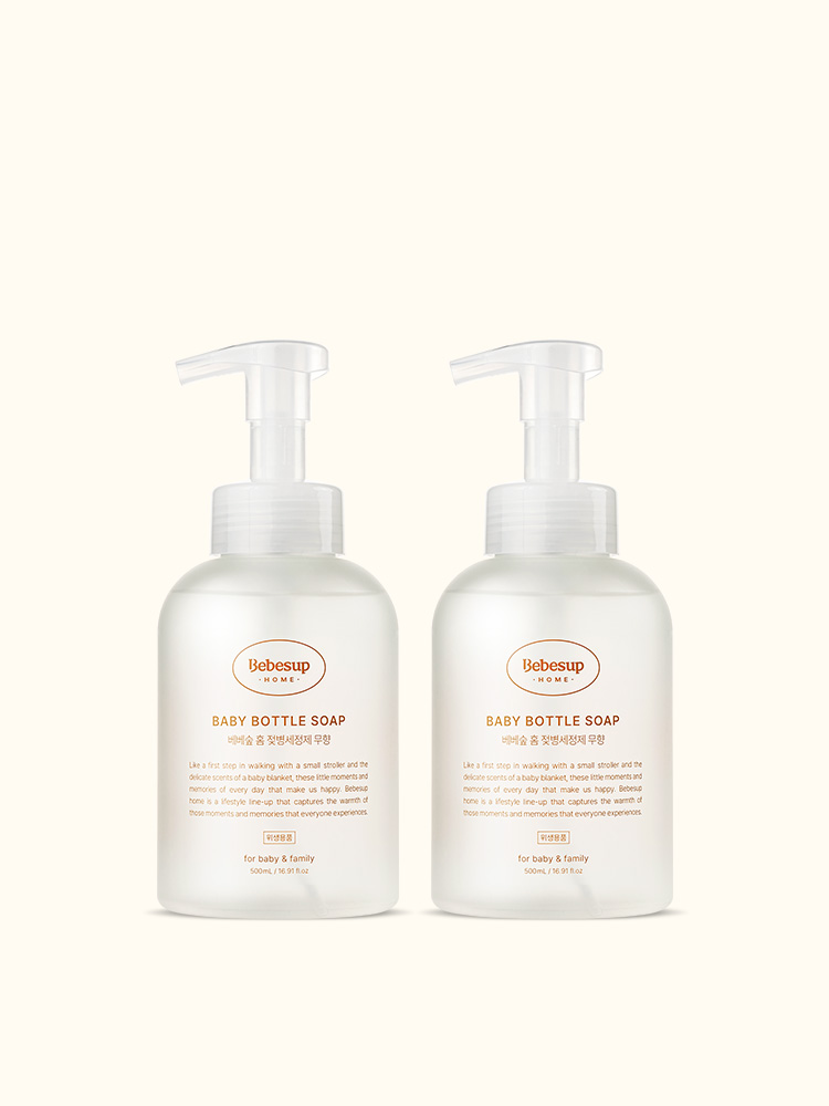 베베숲 젖병세정제 거품형 무향  500ml 1+1개 - 상세 이미지 2