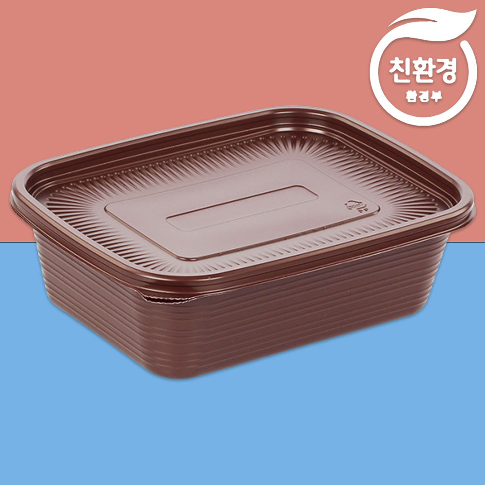 친환경 죽 찜 탕 떡복이 포장용기 50개 1200ml - 상세 이미지 2