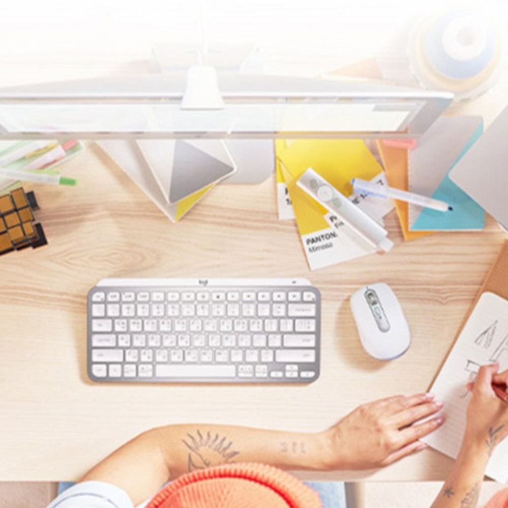 로지텍코리아 맥 애플 For MAC 휴대용 세트 MX Keys Mini for Mac + MX Anywhere 3 Mac 무선 블루투스 키보드 마우스 세트