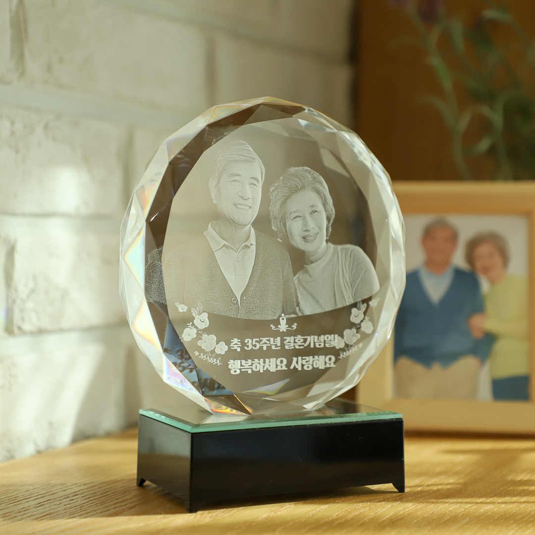 50대 부모님결혼기념일선물 결혼 35주년 50주년 이벤트 원형기프트세트 제품 이미지