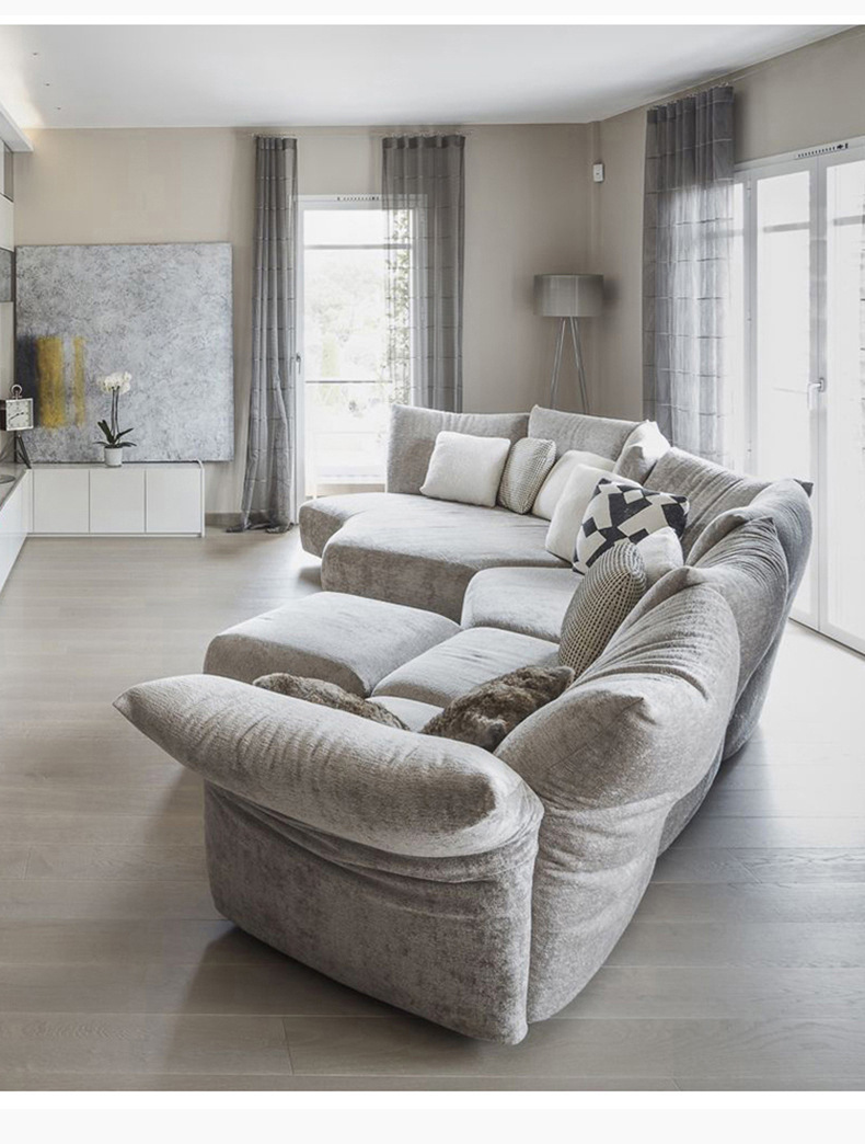 에드라스탠다드 패브릭 모듈 라운드 조약돌 소파셔닐원단 D타입