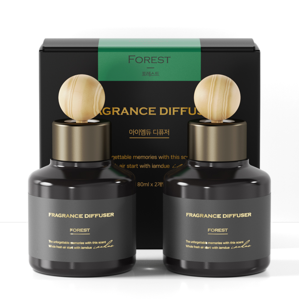 1+1 아이엠듀 차량용 방향제 디퓨저 80mL 2개 포레스트가든 고급 자동차 차량 명품 제품 이미지