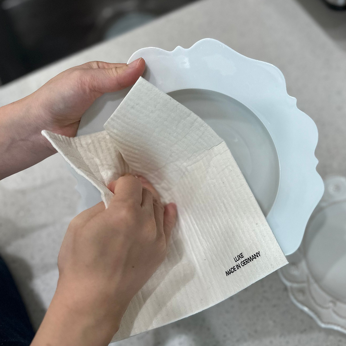 독일 셀룰로오스 행주 세트 5개, 17cm, 화이트 - 상세 이미지 2