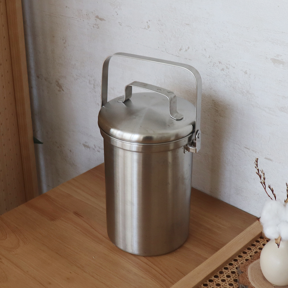 공감스토어 음식물쓰레기통 3L 올스텐304 음식물 냄새차단 - 상세 이미지 5