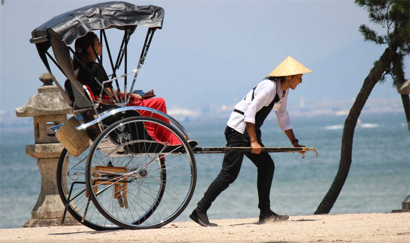 일본 미야지마|모미지 계곡 공원・다이쇼인과 이쓰쿠시마 신사 참배|인력거 체험 이미지 3
